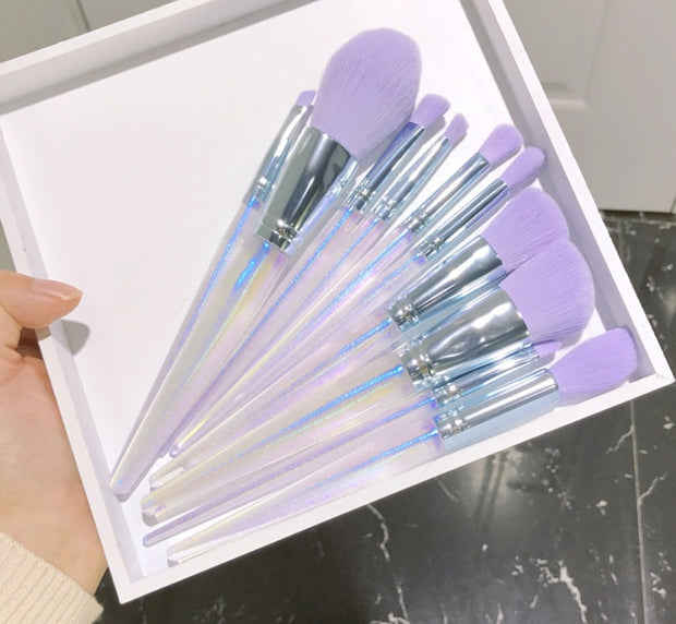 Purple Makeup Brush Set